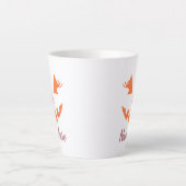 Custom Girl Kürbislaterne Pumpkin Halloween Milchtasse (Vorderseite)