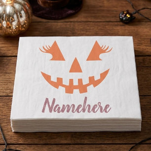 Custom Girl Kürbislaterne Pumpkin Halloween Seidenpapier