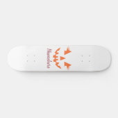 Custom Girl Kürbislaterne Pumpkin Halloween Skateboard (Horizontal)