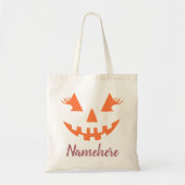 Custom Girl Kürbislaterne Pumpkin Halloween Tragetasche (Vorne)