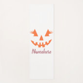 Custom Girl Kürbislaterne Pumpkin Halloween Yogamatte (Vorderseite)