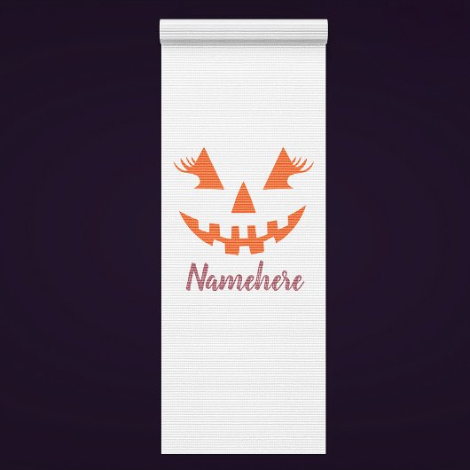 Custom Girl Kürbislaterne Pumpkin Halloween Yogamatte