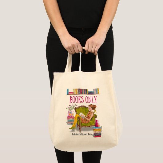 Custom Girl Library-Tasche | Totbeutel Tragetasche