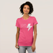 Custom Girl Power Cool Stylish White SVG Design T-Shirt (Vorne ganz)