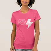 Custom Girl Power Cool Stylish White SVG Design T-Shirt (Vorderseite)