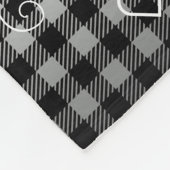 Custom Girlfriend-Geschenk zum Geburtstag Fleecedecke (Ecke)