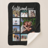Custom Girlfriend Photo Collage Sherpadecke (Vorderseite)