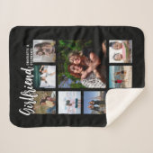 Custom Girlfriend Photo Collage Sherpadecke (Vorderseite (Horizontal))