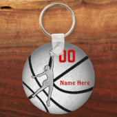 Custom Girls billigen Basketball Schlüsselanhänger (Vorderseite)