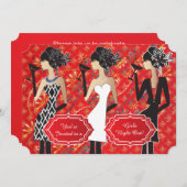 Custom Girls Geburtstagsparty Einladung (Vorne/Hinten)