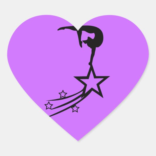 Custom Girls Gymnastics Stickers (Vorderseite)