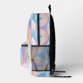 Custom Girls Name Whimsical Rainbow Kids Bedruckter Rucksack (Rechts)