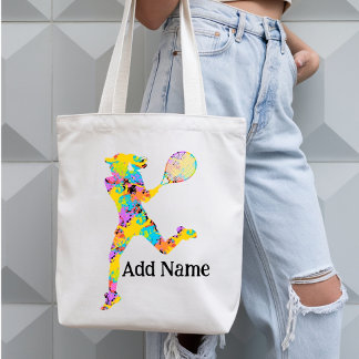 Custom Girls Tennis Double Sided Action Tote Bag Tragetasche