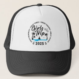 Custom Girls Trip Group Matching Beach Vacation Truckerkappe