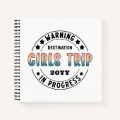 Custom Girls Trip in Progress Funny Notizblock (Vorderseite)