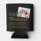 Custom Girls Weekend Definition Foto Dosenkühler (Rückseite)