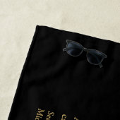 Custom Girls Weekend Definition Schwarz und Gold Strandtuch (Beispiel)