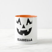 Custom Girly Face Halloween Tasse - Niedlich perso (Zentrum)