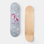Custom Girly Funkelnd Imitate Mutter von Pearl Uni Skateboard (Vorderseite)
