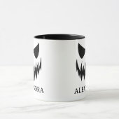 Custom Girly Jack-O-Lantern Pumpkin Halloween Tasse (Zentrum)