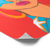 Custom Girly Portrait Preppy Dorm Dekoration Rotes (Ecke)