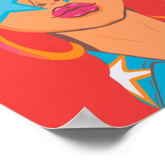 Custom Girly Portrait Preppy Dorm Dekoration Rotes (Ecke)