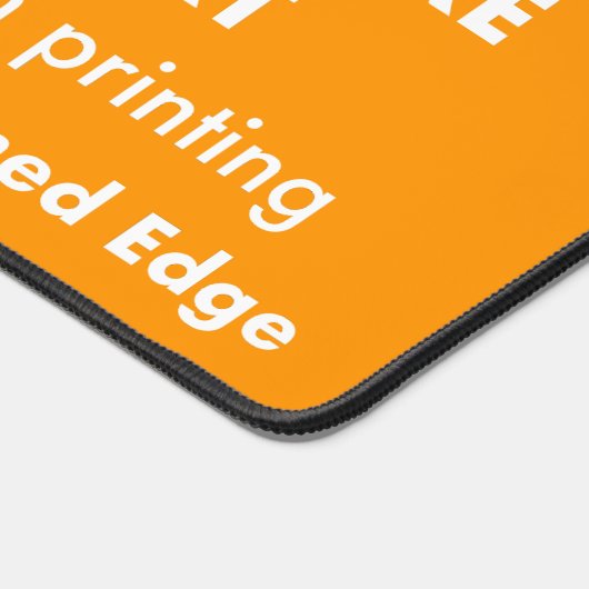 Custom Girobüroschreibmatte - Mandarine Orange Schreibtischunterlage (Ecke)