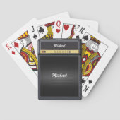 Custom Gitarre Amp Musicians Gitarrist Rock Music Spielkarten (Rückseite)