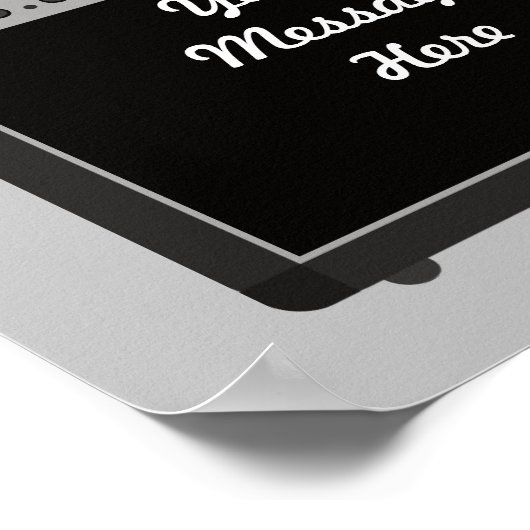 Custom Gitarren Verstärker Rock and Roll Themed Poster (Ecke)