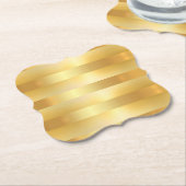 Custom Glamour Imitate Gold Leere Moderne Elegante Untersetzer (angewinkelt)