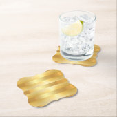 Custom Glamour Imitate Gold Leere Moderne Elegante Untersetzer (Vor Ort)