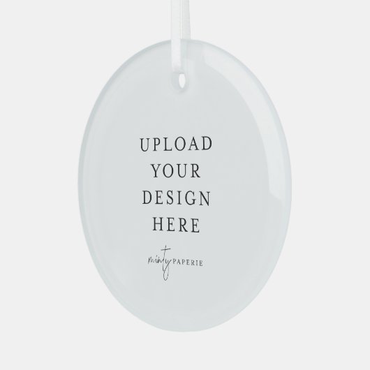 Custom Glass Christmas Ornament, Upload your Photo Ornament Aus Glas (Vorderseite links)