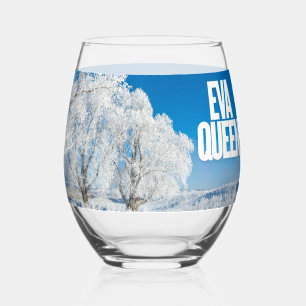 Custom Glass Cup   Personalisiertes klares Trinkgl Weinglas Ohne Stiel