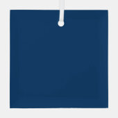 Custom Glass Ornament - Elegant & personalisierbar Aus Glas (Rückseite)