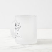 Custom Glass Tasse, Personalisiert Bridesmaid Tass Mattglastasse (Vorderseite Links)