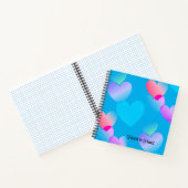 Custom Gliding Blue "Heart to Heart" Journal Notizblock (Innenseite)