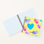 Custom Gliding Yellow "Heart to Heart" Journal Notizblock (Innenseite)
