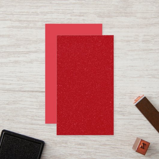 Custom Glitter Red Flat Loyalty Card Treuekarte (Vorderseite/Rückseite Beispiel)