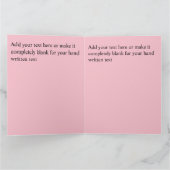 Custom Glittering Lila Heart Shiny Valentine Karte (Innenseite)