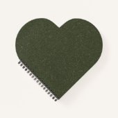 Custom Glitzer Heart Spiral Notebook Notizblock (Vorderseite)