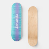 Custom Glitzer Mermaid Skateboard (Vorderseite)