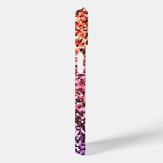 Custom Glitzer Rainbow iPhone Case Sparkle (Rückseite / Rechts)