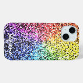 Custom Glitzer Rainbow iPhone Case Sparkle (Rückseite (Horizontal))