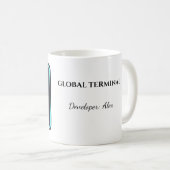 Custom Global Terminal Developer Mug Kaffeetasse (VorderseiteRechts)