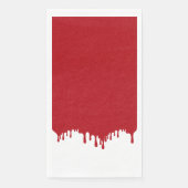 Custom Glossar Tomato Red Tropfen Paper Napkins Serviette (Vorderseite)