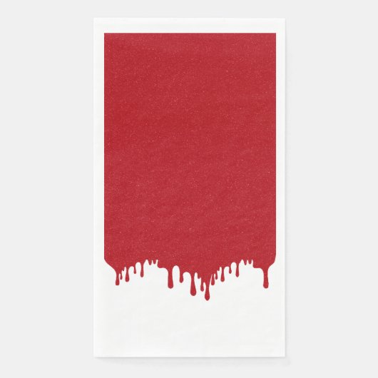 Custom Glossar Tomato Red Tropfen Paper Napkins Serviette (Vorderseite)