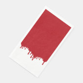 Custom Glossar Tomato Red Tropfen Paper Napkins Serviette (Ecke)