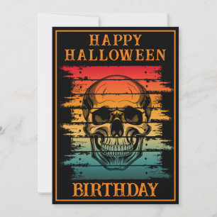 CUSTOM GLÜCKLICH GEBURTSTAG HALLOWEEN-PARTY FEIERU EINLADUNG