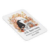 Custom Gnome Herbstleaf 50. Hochzeitstag Magnet (Rechte Seite)