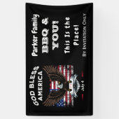 Custom God Bless America 4. Juli Banner (Vertikal)
